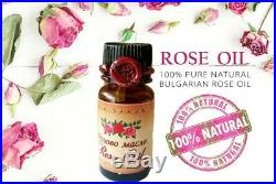 100% PURE essential Bulgarian ROSE OIL otto 6ml CERTIFIED Rose of Damask