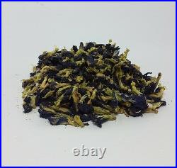 100% Thai Dried Butterfly Pea Tea Flower Pure Organic Natural Herbal Blue Drink