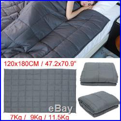 15-25 Lbs Weighted Blanket 47x70''Heavy Sensory Cotton Kids Autism Adult Sleep