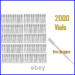 1 ml Vial Glass Perfume Sample Vials Small Empty Bottles 8X35 mm