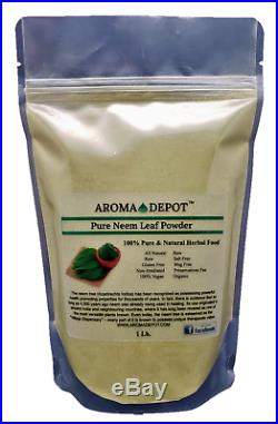 1lb Neem Dried Leaf Powder Pure & Natural Raw Vegan (Azadirachta indica)