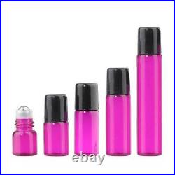 1ml-10ml Colorful Glass Essential Oil Roller Bottles for Perfume with Metal Ball