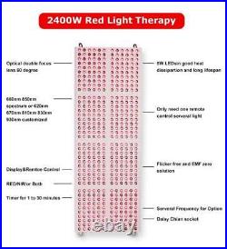 2400W Red Light Therapy Full Body Red Near Infrared Light 660nm 850nm with Stand