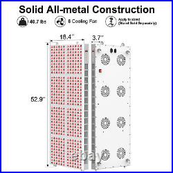 2400W Red Light Therapy Full Body Red Near Infrared Light 660nm 850nm with Stand