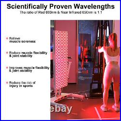 2400W Red Light Therapy Full Body Red Near Infrared Light 660nm 850nm with Stand