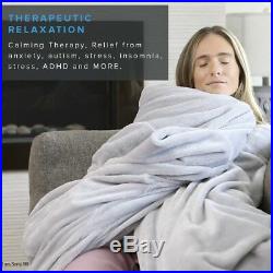 25lb Large 60 x 80 Weighted Blanket For Adults Anxiety w 2 Coolmax Duvet Cover