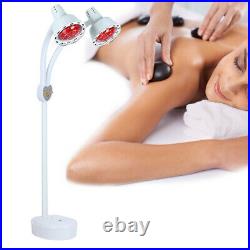 275W Double Head Infrared Light Heating Therapy Lamp Beauty Treatment Machine US