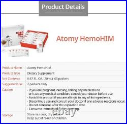 2Box Set Atomy HemoHIM Supplement, 20ml x 120 Packets (Exp Jun 2026. US Stock)