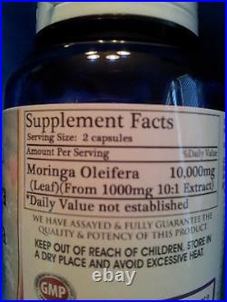 2 Pack Moringa Oleifera Extract 10,000mg =360 Caps Herb Anti-Aging+More Benefits