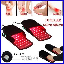 2 Slippers LED Infrared Red Light Therapy FOR Foot Neuropathy Joint Pain Relief