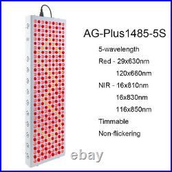 300W-1500W 660nm Red Light Therapy 850nm Infrared Light LED Lamp Full Body Timer
