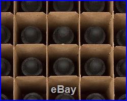 300 Pack Amber Glass Boston Round Bottle with Black Glass Dropper 1 oz