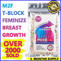 3 Month M2f Transgender Testo Blocker Feminizer Breast Growth Not Ldb 100 Caps