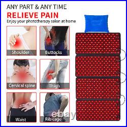 40W 880nm Near Infrared Red Light Therapy Panel For Full Body Pain Relief 4 Pads