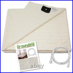 4 Sizes Bed Earthing Sheet Grounding Sheet Mat & Conductive Copper Cord US Plug