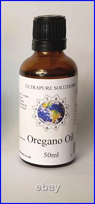 50ml Pure Oregano Essential Oil Wild Mediterranean 84% Carvacrol In Carrier Oil