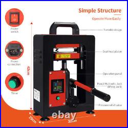 5T Hydraulic Heat Press Machine 2.4x4.7 Rosin hemp Extraction Dual Heat Plates