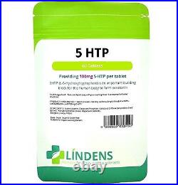 5-HTP 400mg Lindens Antidepressant Anxiety Insomnia Supplement 60 Tablets