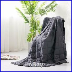 60 x80 Weighted Blanket 15lbs Full Queen Size Reduce Stress Anxiety Deep Sleep