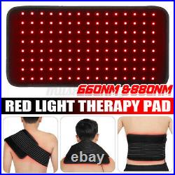 660nm Red & 880nm Near Infrared Light Therapy Waist Wrap Pad Belt Pain Relief