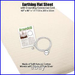 6 Sizes Bed Earthing Sheet Grounding Sheet Mat & Conductive Copper Cord US Plug