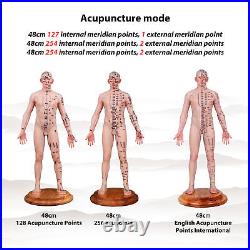 Acupuncture Model 48/55cm Human Acupoint Silicone Doll English Marking