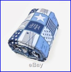 Adult Weighted Blanket BLUE PATCH PRINT Helps to reduce insomnia and Anxiety