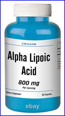 Alpha Lipoic Acid ALA 800mg 120 Capsules == SALE == CH