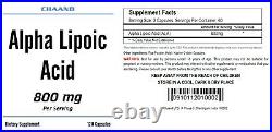 Alpha Lipoic Acid ALA 800mg 120 Capsules == SALE == CH