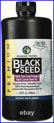 Amazing Herbs Black Seed Cold-Pressed Oil 32oz