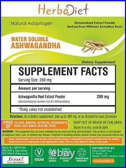Ashwagandha Root Extract Powder ENHANCED ABSORPTION Stress Fatigue Anxiety