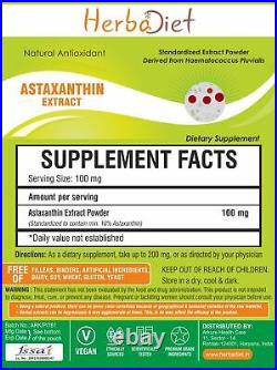 Astaxanthin 10% Extract Powder Haematococcus Pluvialis Antioxidant Heart Health
