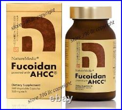 Authentic Fucoidan AHCC (NatureMedic) 160 Capsules Exp 04/29/2024 with Free Gift