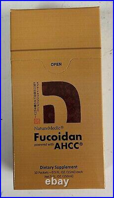 Authentic Fucoidan Ahcc Nature Medic Liquid 10 Packets Made In Japan Exp 11/2025