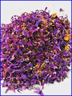 BLUE LOTUS Ceylon Nymphaea Caerulea Cut Hand Picked Dried Flowers Organic Tea