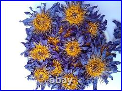 BLUE LOTUS Nymphaea Caerulea Dried Flowers 100% Natural Organic Ceylon Herbal +