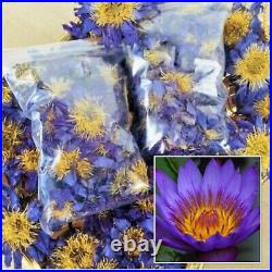BLUE LOTUS Nymphaea Caerulea Dried Flowers 100% Organic Ceylon Herbal 1KG Pack