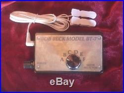 BOB BECK BT-7 Electro-Therapy BioTuner 6 mode device One Year Warranty ON SALE