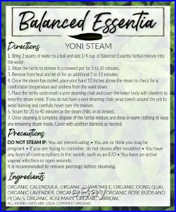BULK ORGANIC YONI STEAM VSteam Vaginal Steam Herbs 160 Quality Detox Steams