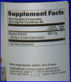 Bacopa Extract 900 mg 180 capsules bacopa monnieri
