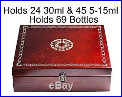 Beautiful Essential Oil Box 69-Bottle- Holds 5-10-15-30ML 1oz & 10ml Roll On