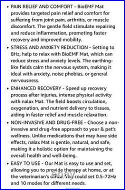 Bio PEMF Mat, Pulsed Electromagnetic Field Therapy for Recovery, Deep Relaxatiox