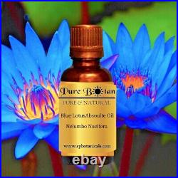 Blue Lotus Absolute Essential Oil 100% PURE NATURAL Sizes 1 ml 1 oz