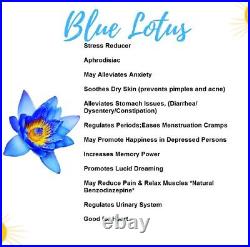 Blue Lotus Flower powder Herbal Tea Dried Ceylon Nymphaea Caerulea organic pure
