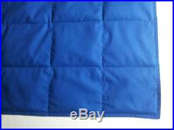 Blue cotton. 5# 15# TWIN custom weighted blanket. Appx. 40 x 70