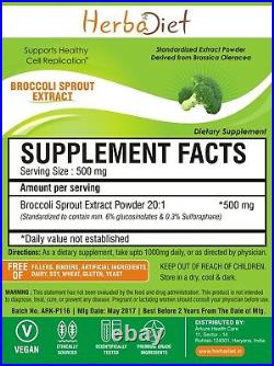 Broccoli Sprout 201 Extract Powder POTENT 0.3% Sulforaphane 6% Glucosinolates