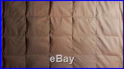 Brown cotton. 5# 15# TWIN custom weighted blanket. Appx. 40 x 70