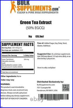 BulkSupplements. Com Green Tea Extract (50% EGCG) Weight Loss Supplement