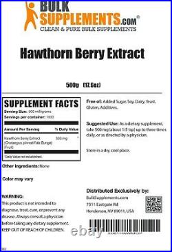 BulkSupplements. Com Hawthorn Berry Extract Increase Energy