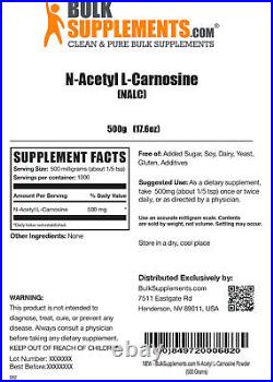 BulkSupplements N-Acetyl L-Carnosine Powder Supports The Eyes